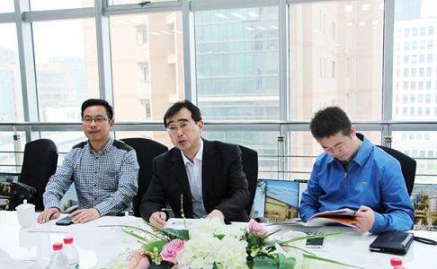 Zhu Wensheng,Secretary of Xuhe Town,Dongtai City and his ent